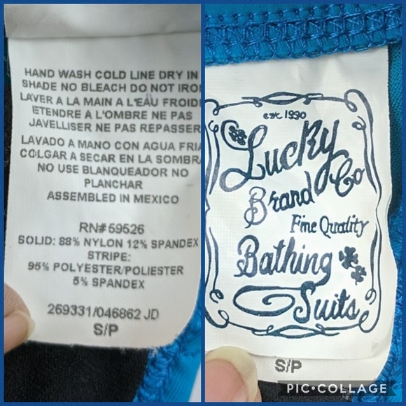 Lucky Brand Bikini Top Petite Fringes Small NWOT - Picture 8 of 8